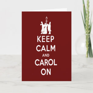 keep calm holiday card
