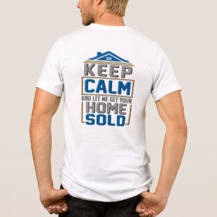 Keep Calm Home Sold Real Estate Agent Tri-Blend Shirt