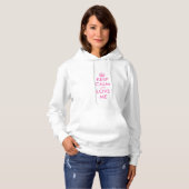 Keep calm hoodie with pink text | Customisable (Front Full)