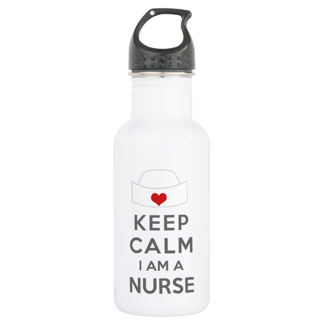 Keep Calm I am a Nurse 532 Ml Water Bottle (Front)