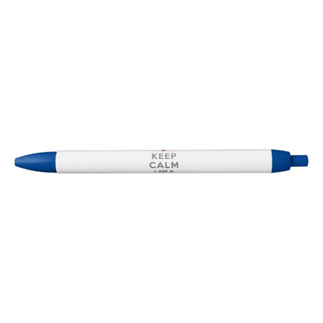 Keep Calm I am a Nurse Blue Ink Pen (Front)
