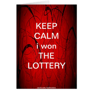 KEEP CALM i won THE LOTTERY