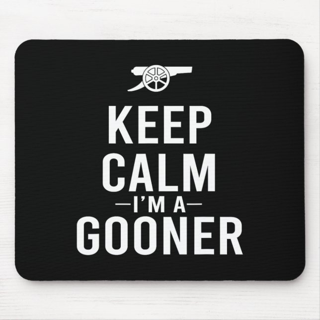 Keep Calm I'm A Gooner Jersey  Mouse Mat (Front)