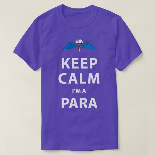 KEEP CALM IM A PARA T-Shirt (Design Front)