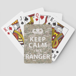 Keep Calm I'm A Ranger Playing Cards