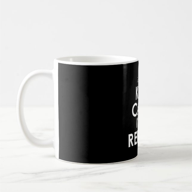 Keep calm i'm a referee funny ref or umpire  coffee mug (Left)