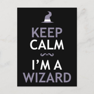 Keep Calm I'm A Wizard Postcard