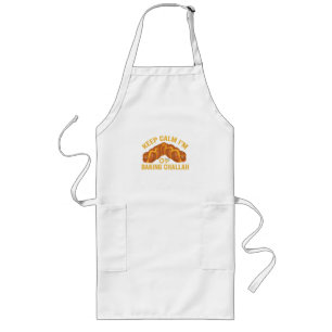 Keep Calm I'm Baking Challah Funny Hanukkah  Long Apron