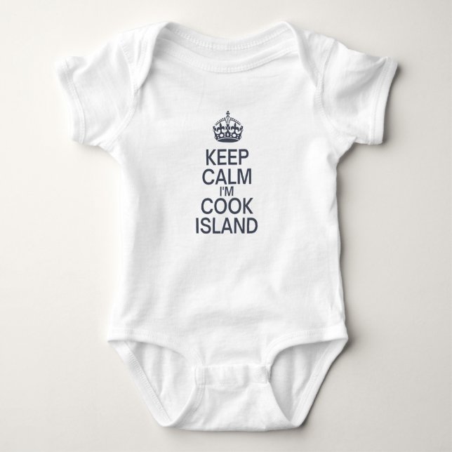 Keep Calm I'm Cook Island Baby Bodysuit (Front)