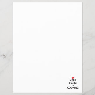 Keep Calm I'm Cooking Flyer