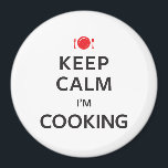 Keep Calm I'm Cooking Magnet<br><div class="desc">The Keep Calm I'm Cooking design is a great gift anyone who loves making food and is the ultimate home cook! Taste of Home is a cooking magazine & website with practical recipes from home cooks—not gourmet chefs featuring familiar everyday ingredientsand beautiful photos. More than recipes, Taste of Home fosters...</div>