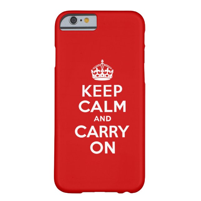 Keep Calm iPhone 6 case (Back)