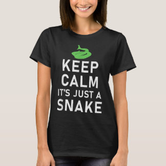 Keep Calm its just a Snake Funny Snake Lover T-Shirt
