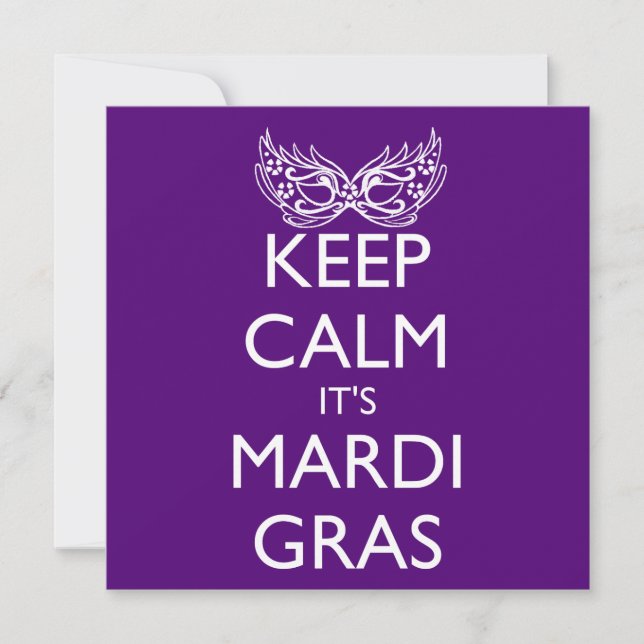 KEEP CALM IT'S MARDI GRAS SEASON (Front)