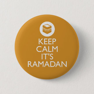 keep calm its ramadan 6 cm round badge
