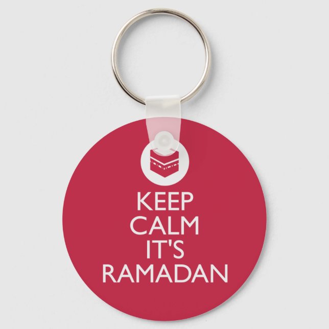 keep calm its ramadan key ring (Front)