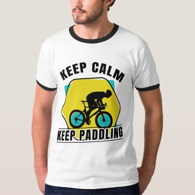 Keep Calm Keep Paddling Men's  T-Shirt (Front)