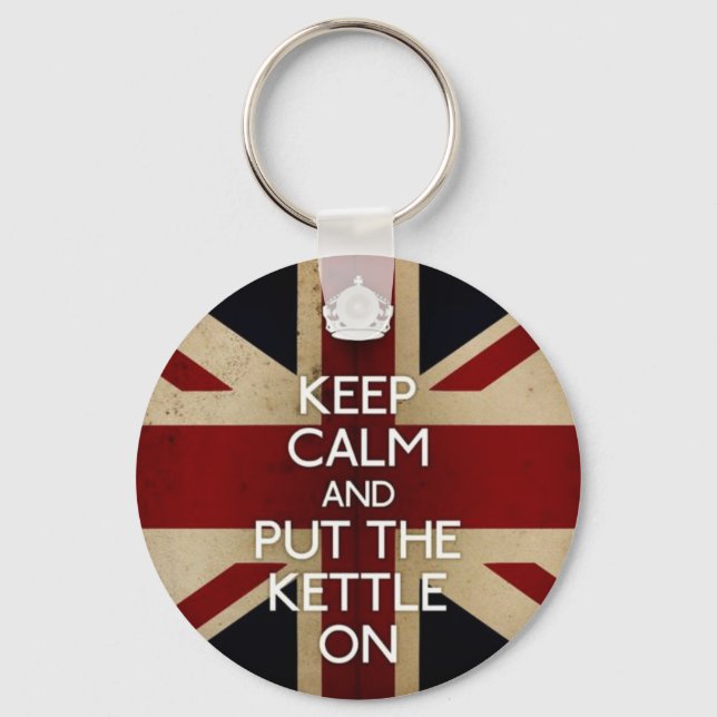 Keep Calm Key Ring (Front)