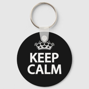 Keep calm key ring