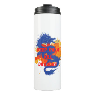 Keep calm kill dragons thermal tumbler