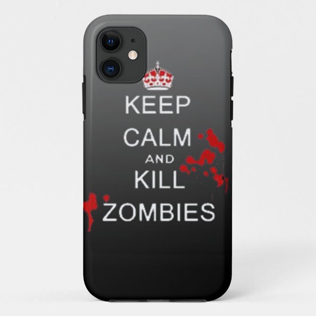 keep calm kill zombie phone case (Back)
