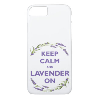 "Keep Calm & Lavender On" iPhone 8/7 Case
