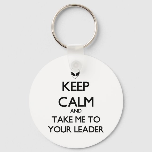 Keep Calm Leader Key Ring (Front)