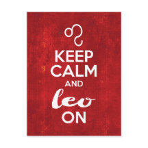 Keep Calm Leo On Birthday Astrological Sign