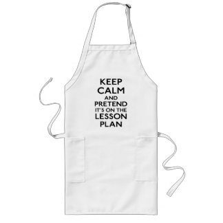 Keep Calm Lesson Plan Long Apron