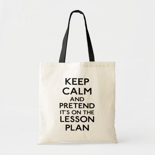 Image of Keep Calm Lesson Plan Tote Bag