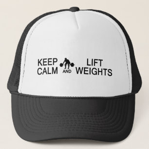 Keep Calm & Lift Weights hat - choose colour
