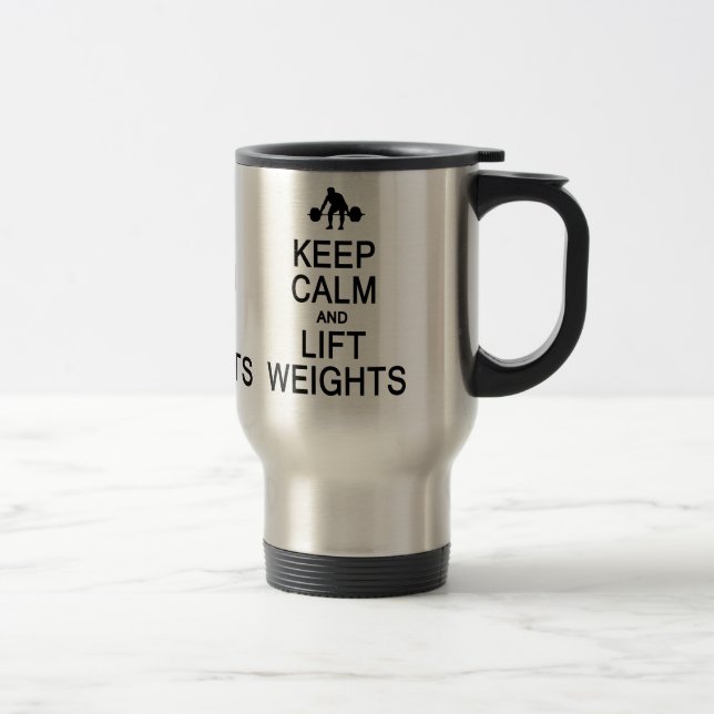 Keep Calm & Lift Weights mug - choose style (Right)