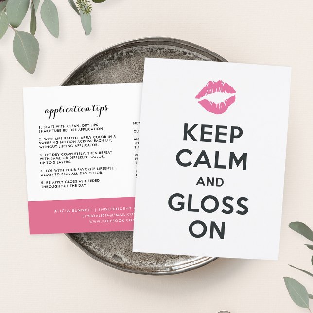 Keep Calm | Lip Product Distributor Tips & Tricks Postcard (Creator Uploaded)