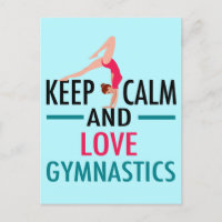 Keep Calm Love Gymnastics Beautiful Gymnast