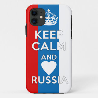 Keep Calm & Love Russia iPhone 11 Case