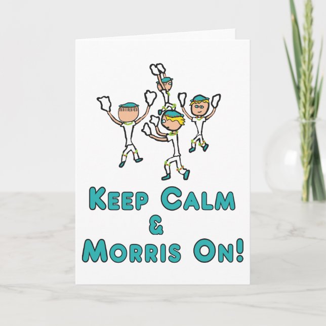 Keep Calm Morris Dancing Card (Front)