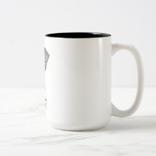 Keep Calm Mosaic Artist Two-Tone Coffee Mug