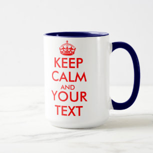 Keep calm mug template