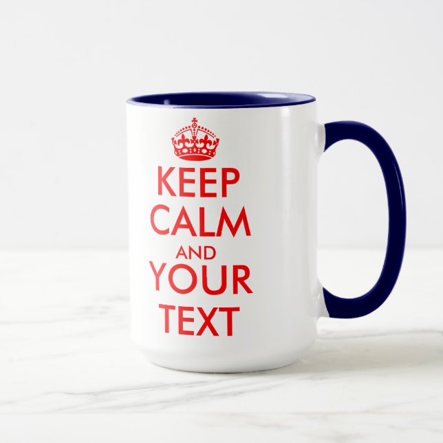 Keep calm mug template (Right)