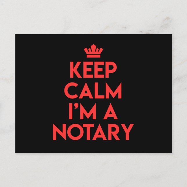 Keep Calm Notary Public Lawyer Notary Attorney Gif Postcard (Front)