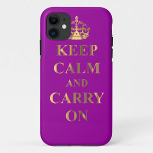 Keep calm on any colour iPhone 11 case