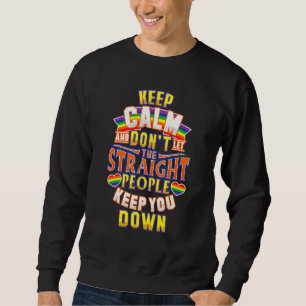 Keep Calm Pansexual Lgbt Pride Rainbow Sweatshirt