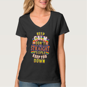 Keep Calm Pansexual Lgbt Pride Rainbow T-Shirt