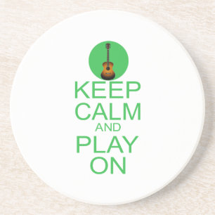 Keep Calm Parody Guitar Coaster
