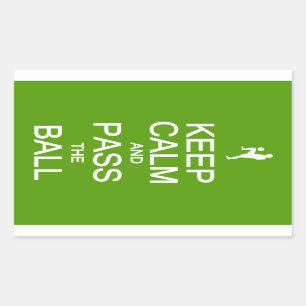 Keep Calm & Pass The Ball stickers