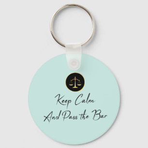 Keep Calm. Pass the Bar. Key Ring