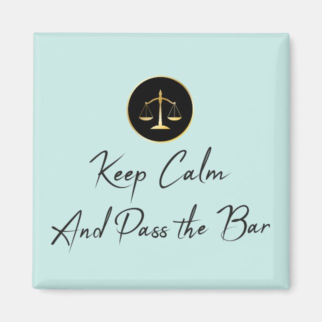 Keep Calm. Pass the Bar. Magnet (Front)