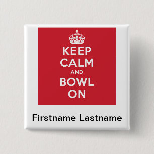 "Keep Calm" Personalised Button