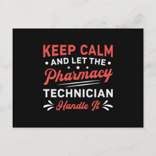 Keep Calm Pharmacy Technician Handle It Pharmacist Postcard
