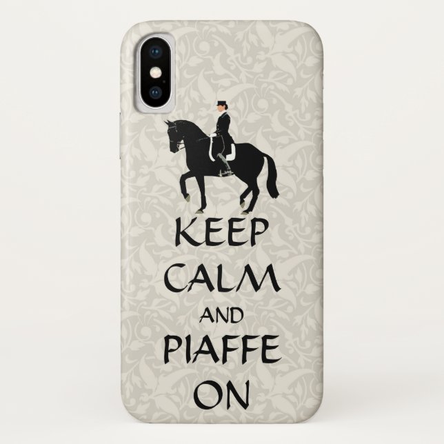 Keep Calm & Piaffe On Dressage Case-Mate iPhone Case (Back)